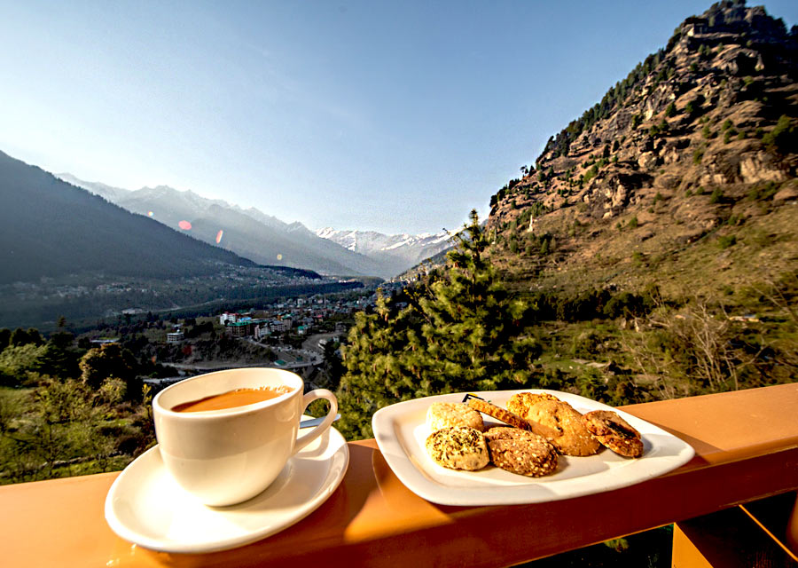 Enjoying the time at The Foghills boutique hotel Manali